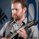 Bryan McDowell with The Claire Lynch Band at the 2016 Delaware Valley Bluegrass Festival - photo by Frank Baker