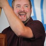 Eric Troutman with Danny Paisley at the 2016 Delaware Valley Bluegrass Festival - photo by Frank Baker