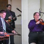 Gave Largent and Michael Cleveland at the 2015 Bluegrass on the Grass Festival - photo by Frank Baker
