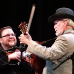 Hunter Berry and Doyle Lawson at the ETSU Spring Celebration (3/28/13) - photo by Sherri George, publicist for Doyle Lawson & Quicksilver