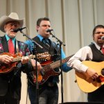 Doyle Lawson, Corey Hensley and Dustin Pyrtle at the Ruritan Club in Galax, VA (4/6/13) - photo by Judith Burnette