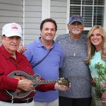 Bobby Osborne, Larry Stephenson, Sonny Osborne, and Rhonda Vincent at the party held Lance LeRoy's honor - photo © Dreama Stephenson Photography
