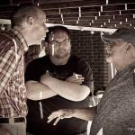 Eddie Stubbs, Boj Osborne, and Sonny Osborne at the party held Lance LeRoy's honor - photo © Dreama Stephenson Photography