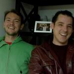 Chris Pandolifi and Andy Falco of Infamous Stringdusters - photo © 2012 by G. Milo Farineau