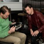 Chris Pandolifi and Andy Falco of Infamous Stringdusters - photo © 2012 by G. Milo Farineau