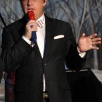 Jamie Dailey with Dailey & Vincent at Bearcreek Farms in Bryant, IN (4/19/13) - photo by Bill Warren