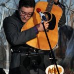 Jessie Baker with Dailey & Vincent at Bearcreek Farms in Bryant, IN (4/19/13) - photo by Bill Warren