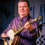 Mitchell Van Dyke with Ralph Stanley at the 2014 Delaware Valley Bluegrass Festival - photo by Frank Baker