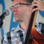 Barry Reed with Lonesome River Band at the 2014 Delaware Valley Bluegrass Festival - photo by Frank Baker