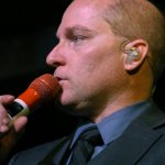 Darin Vincent with Dailey & Vincent at the 2014 Delaware Valley Bluegrass Festival - photo by Frank Baker