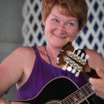 Amy Gallatin at the 2014 Delaware Valley Bluegrass Festival - photo by Frank Baker