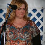 Debbie Gulley with Dale Ann Bradley at Delaware Valley (September 2012) - photo by Frank Baker