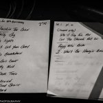 Set list for The Earls of Leicester at The Station Inn (12/18/14) - photo by Shelly Swanger