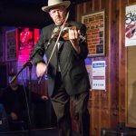 Johnny Warren with The Earls of Leicester at The Station Inn (12/18/14) - photo by Shelly Swanger