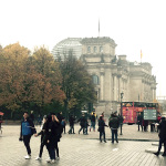 German Parliament building in Berlin seen during the Po' Ramblin' Boys' 2016 Back To The Mountains EuroTour