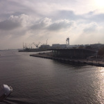 Po' Ramblin' Boys pulling into a German port on the ferry during their 2016 Back To The Mountains EuroTour