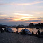 Seaside sunset in Norway