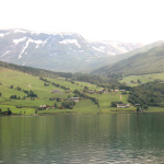 Beautiful mountain scenery in Norway