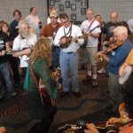 Claire Lynch leading a fan jam during Fan Fest 2012 - photo by Dan Loftin