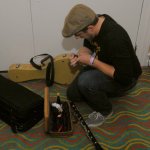 Clainetist preparing to join a jam during Fan Fest 2012 - photo by Dan Loftin