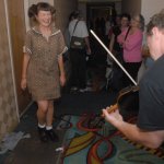 Fiddlin' and steppin' in the Renaissance during Fan Fest 2012 - photo by Dan Loftin