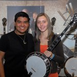 Lucas White and Brandy Miller at the Huber booth during Fan Fest 2012 - photo by Dan Loftin