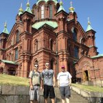 Blake Johnson, Alan Bibey and Adam Haynes in Finland