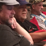 Don Rigsby, Phil Leadbetter, and Stuart Wyrick recording with Flashback at Main Street Recording