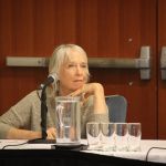 Laurie Lewis presenting at the How To Build A Band seminar at World of Bluegrass 2016 - photo by Frank Baker