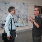 Chris Jones and Arnie Fleischer at World of Bluegrass 2016 - photo by Frank Baker