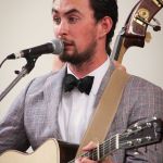 Buddy Robertson with Flatt Lonesome on the Masters Stage at World of Bluegrass 2016 - photo by Frank Baker