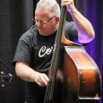 Mike Bub with Jenni Lyn Gardner on the Masters Stage at World of Bluegrass 2016 - photo by Frank Baker
