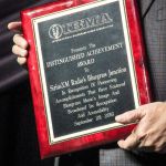 Distinguished Achievement Award for Sirius-XM at World of Bluegrass 2016 - photo by Frank Baker Union