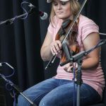 Shelby Gold at the fiddle workshop during Wide Open Bluegrass 2016 - photo by Frank Baker