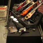 NS Design solid body fiddles in the Exhibit Hall during Wide Open Bluegrass 2016 - photo by Frank Baker