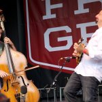 Edgar Meyer and Mike Marshall at FreshGrass 2013 - photo by Dave Hollender