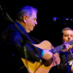 James Alan Shelton with Ralph Stanley at FreshGrass 2013 - photo by Dave Hollender