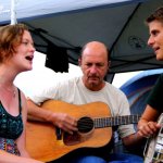 On site at Galax, 2012 - photo by Carol McDuffie