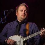 Keith McKinnon with IIIrd Tyme Out at the May 2016 Gettysburg Bluegrass Festival - photo by Frank Baker