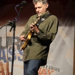 Wayne Benson with IIIrd Tyme Out at the May 2016 Gettysburg Bluegrass Festival - photo by Frank Baker