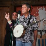Ron Thomasson with Dry Branch Fire Squad at the May 2016 Gettysburg Bluegrass Festival - photo by Frank Baker