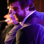 Brent Burke with Rhonda Vincent at the May 2016 Gettysburg Bluegrass Festival - photo by Frank Baker