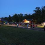 Night falls at the May 2016 Gettysburg Bluegrass Festival - photo by Frank Baker