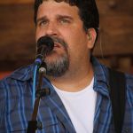 Steve Harris with Circa Blue at the August 2016 Gettysburg Bluegrass Festival - photo by Frank Baker
