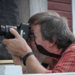 David Morris shooting at the August 2016 Gettysburg Bluegrass Festival - photo by Frank Baker