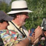 David Morris and Dawn Kenney at the August 2016 Gettysburg Bluegrass Festival - photo by Frank Baker