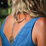 Sporting a banjo tattoo at the August 2016 Gettysburg Bluegrass Festival - photo by Frank Baker