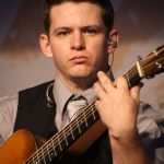 Jared Hensley with Darrell Webb Band at the August 2016 Gettysburg Bluegrass Festival - photo by Frank Baker