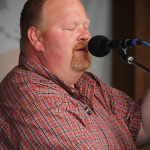 Tim Dishpan with Dale Ann Bradley at the May 2016 Gettysburg Bluegrass Festival - photo by Frank Baker