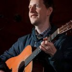 Chris Eldridge with Seldom Scene at Gettysburg, Spring 2014 - photo by Frank Baker